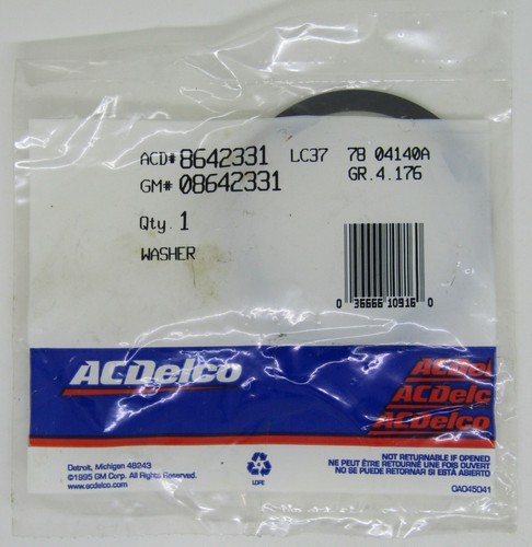 NEW ACDELCO GM GENERAL MOTORS WASHER PART NO. 08642331 - Bild 1 von 2