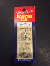 Worden's Rooster Tail 206 1/16oz CHWT Chrome White
