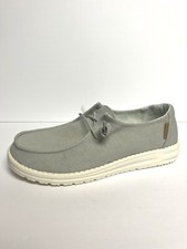 Hey Dude Womens Wendy Slip On Gray 8 M