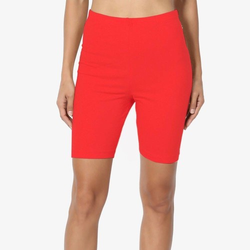 Damen Fitness Bike Shorts weiche Stretch Leggings Baumwolle Elasthan Training Yoga USA - Bild 9 von 29