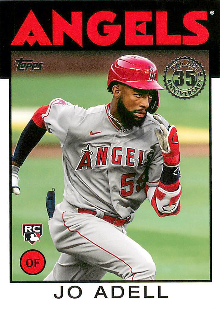 JO ADELL 2021 Topps Series 1 1986 ROOKIE RC #86B-90 Angels
