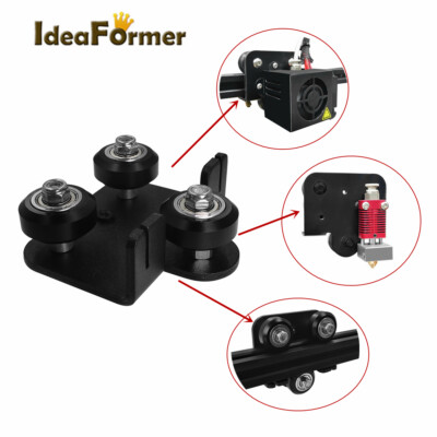 Extruder Back Support Plate With Bearing Pulley Kit For Ender 3 CR10 3D Printer.
