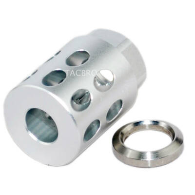 Aluminum 1/2x28 TPI Muzzle Brake  For 9mm Color Variation