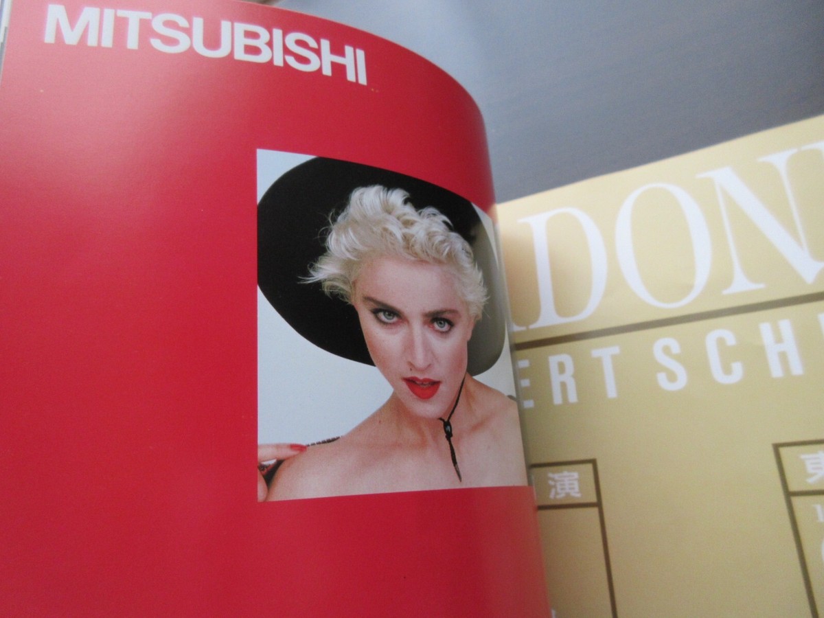 Madonna 1987 Japan Tour Book Signed by Chris Finch with Ticket