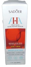 Sadoer AHA Fruit Acid Acne Repair Serum 1.1 fl oz Brand New