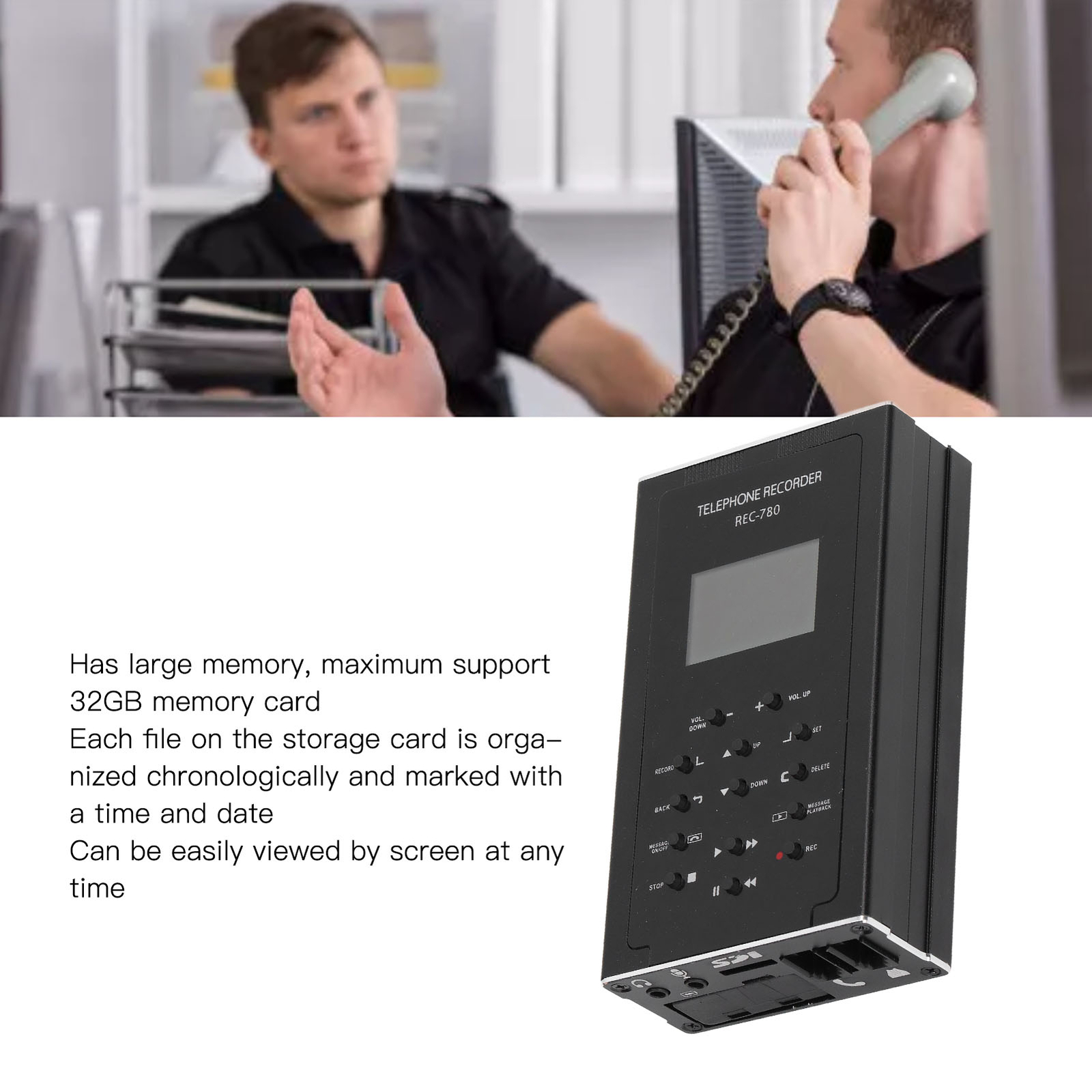 Landline Phone Call Recorder Analog VoIP Digital Telephone Recording