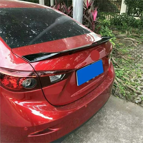 R Style ABS Unpainted Rear Trunk Spoiler Wing For 2014-2018 Mazda 3 M3 Axela - Picture 6 of 8