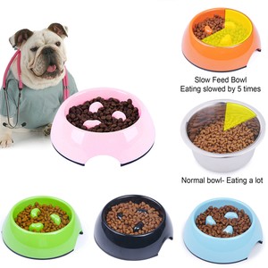 Pet Dog Bowl Slow Feeder Slow Eating Dog Bowl Anti Choking Food