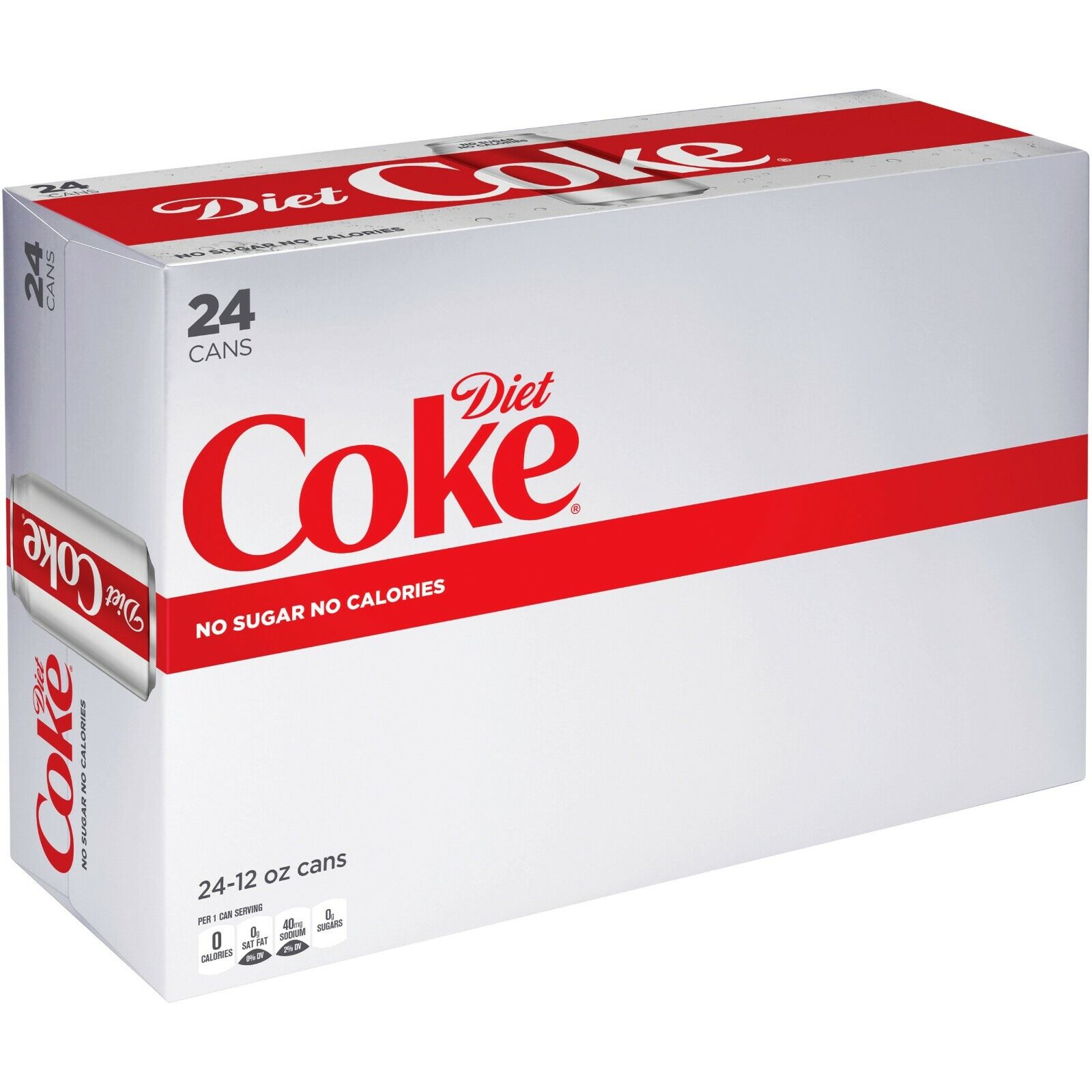 Diet Coke So Sugar No Calories 12 fl oz cans ( Pack of 24 ) 