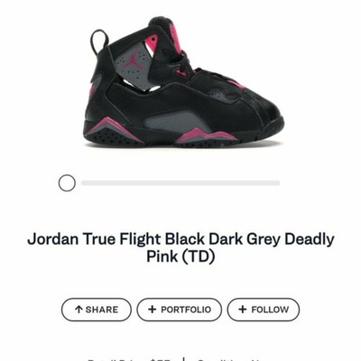 black true flight jordans