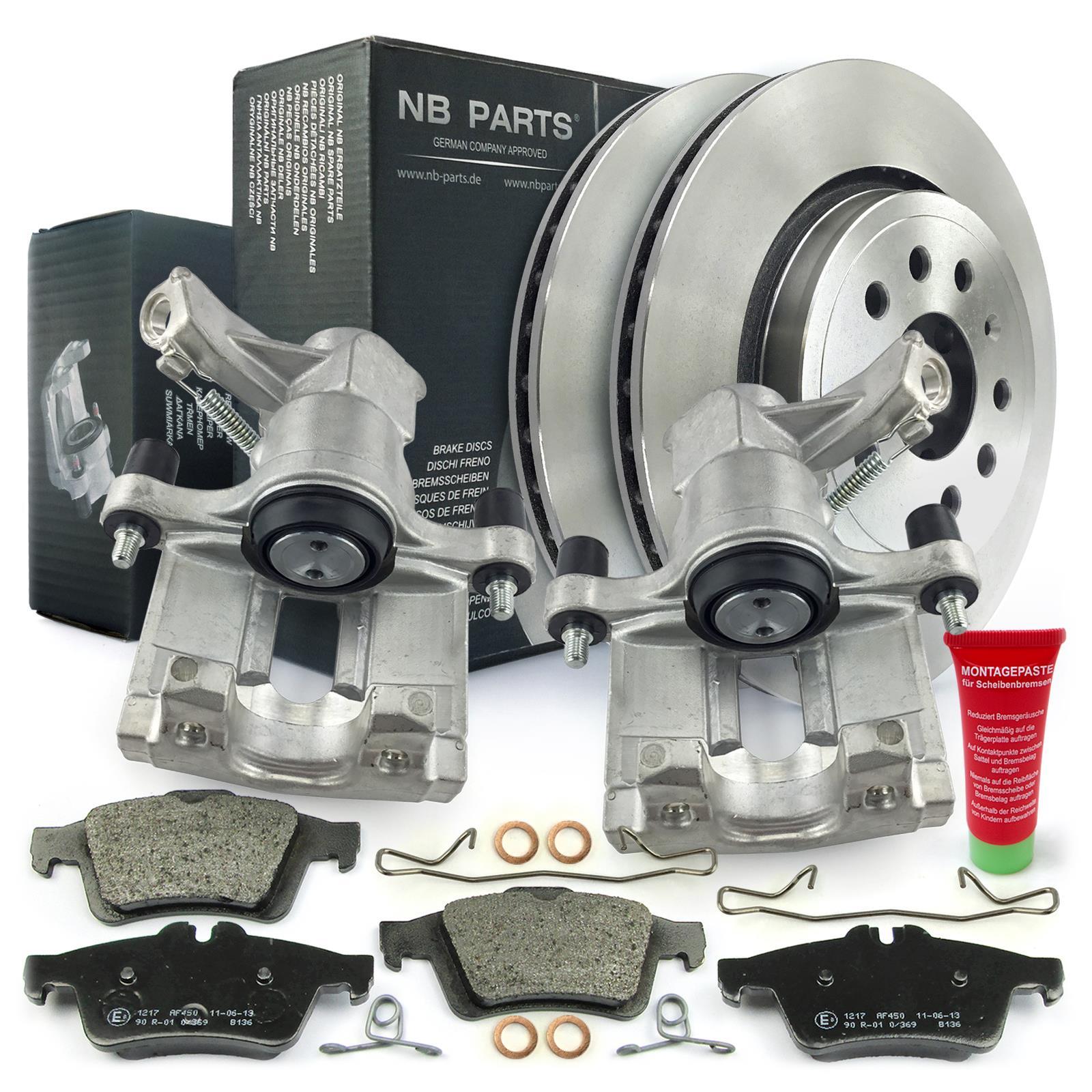 Brake Calipers Brake Discs Brake Pads Rear For Opel Vectra C CC Z02 Saab 9-3