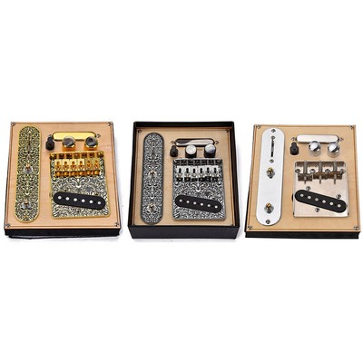 Guitar Bridge Control Plate System Loaded Alnico V Pickup Switch Set for Tele TL