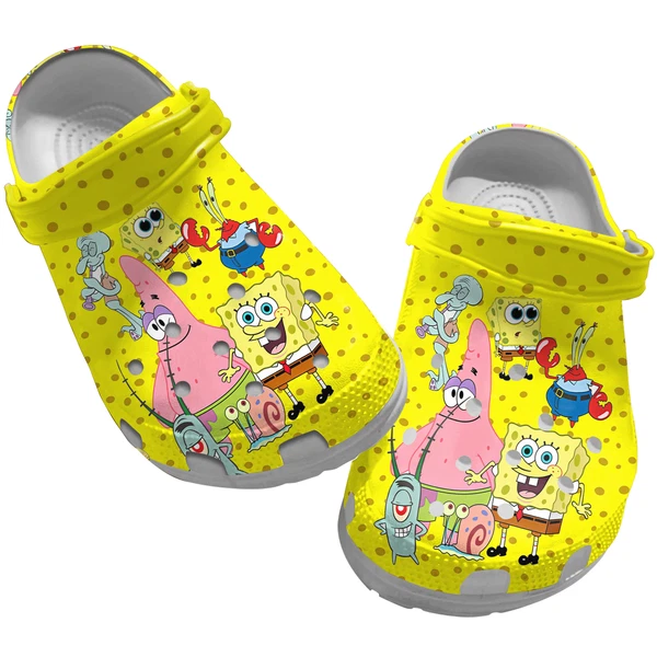 Spongebob And Friends Slippers Clogsband Clogs For Adults Lovers