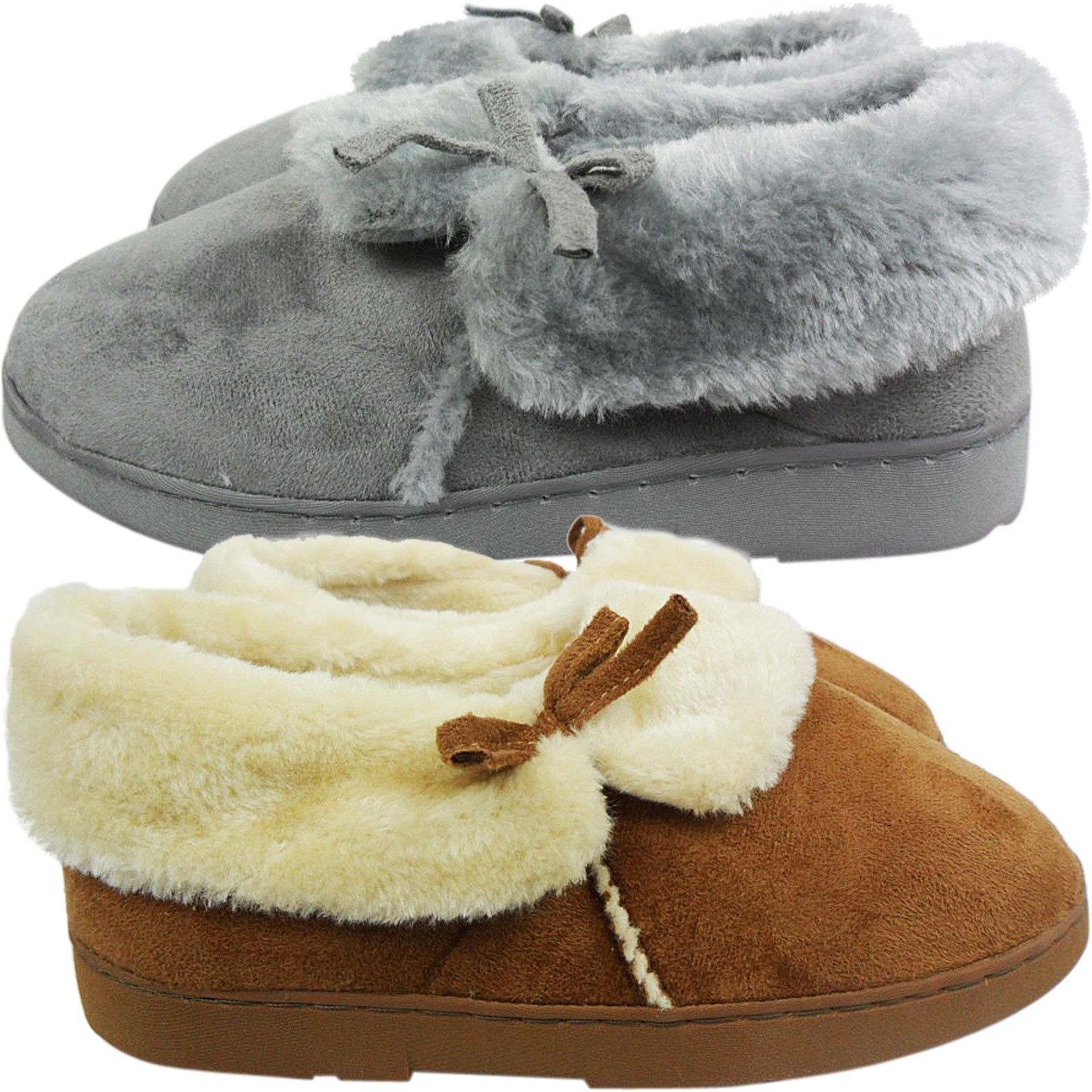 ladies moccasin slippers with outdoor sole