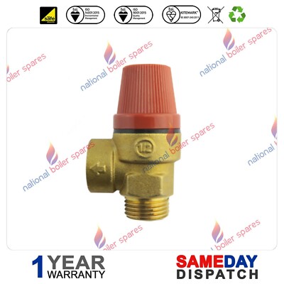 Halstead Wickes Combi 82,102 u0026amp; Wickes 90 Pressure Relief Valve PRV  450987 | eBay