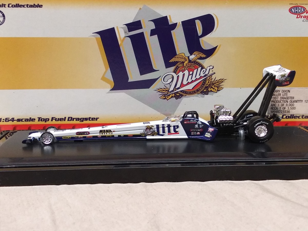 Vintage NHRA Larry Dixon Miller Lite 1997 Top Fuel Dragster 1:64