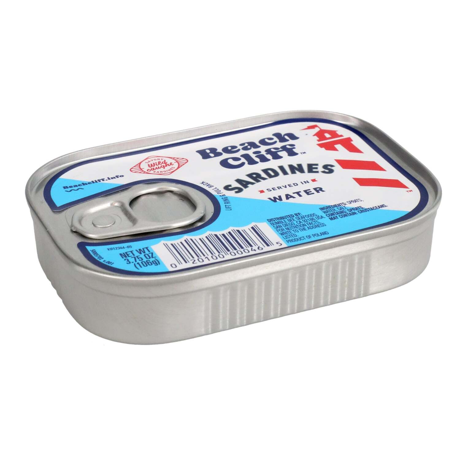 Beach Cliff Sardines in Water, 3.75 oz. Cans (Pack of 12) eBay