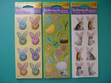 Easter Stickers Stickety-Doo-Da American Greetings 3 Sealed Pks - Six Sheets