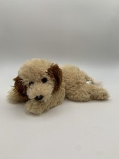 Animal Alley Puppy Dog Tan Brown Laying Plush Toy R Us Spaniel Hound Setter RARE