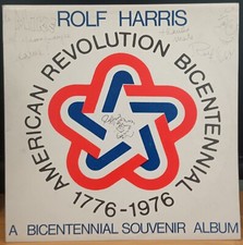 Rolf Harris - American Bicentennial Souvenir Album - autographed LP record EX