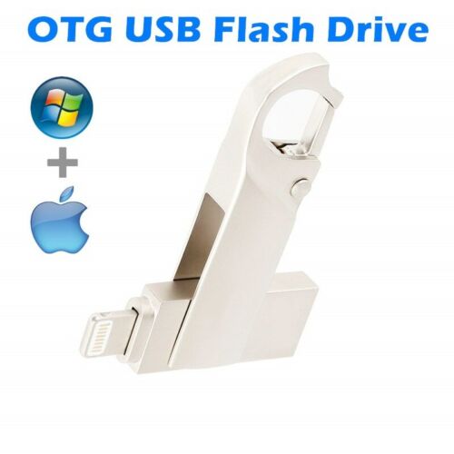 Unidad flash USB 3.0 metálica 360 memorias giratorias para iPhone iPad 2 TB 128 GB - Imagen 1 de 12