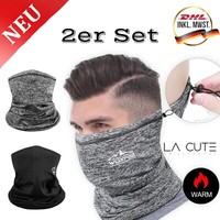 2X Multifunktionstuch Schlauchschal Halstuch Loop Schal Motorrad Outdoor Fahrrad