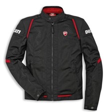 DUCATI SPIDI FLOW C4 Tex Jacke Sommer Textiljacke perf. Jacket schwarz rot NEU