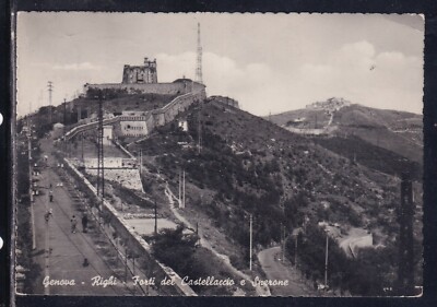 Postcard Genoa Righi Forti del Castellaccio e Sperone G1413