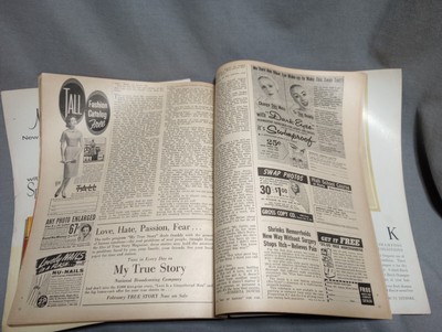 Vintage photo play magazine February 1960 star calendar 12 page separated  cover | eBay