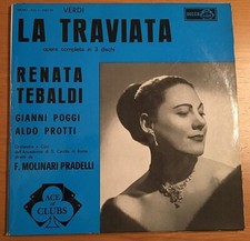 Verdi - La Traviata  con R. Tebaldi - Cofanetto 3 Dischi 33 giri Decca -Perfetti
