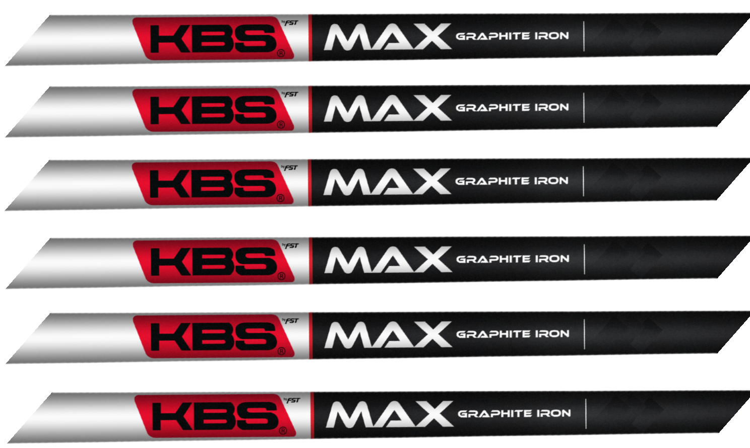 KBS MAX GRAPHITE IRON .370" Parallel Tip Golf Club Shaft SENIOR Flex