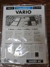 4C VARIO CLEAR Lighthouse Stock pages pack of 5 One sided NEW 4 Row pocket