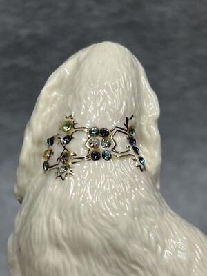 LENOX “Tender Devotion” Springer Spaniel Dog Jeweled Figurine