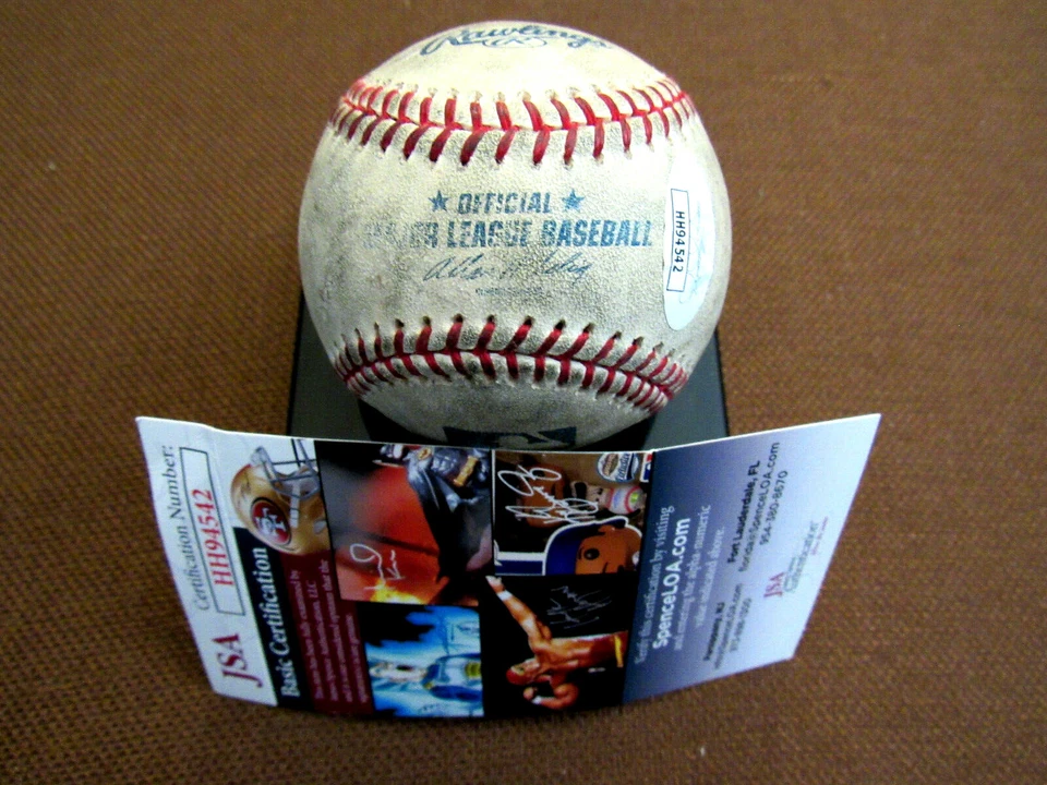 BUD SELIG HOF 2017 9TH MLB COMMISSIONER SIGNED AUTO GAME USED OML BASEBALL JSA  - Image 2 of 3
