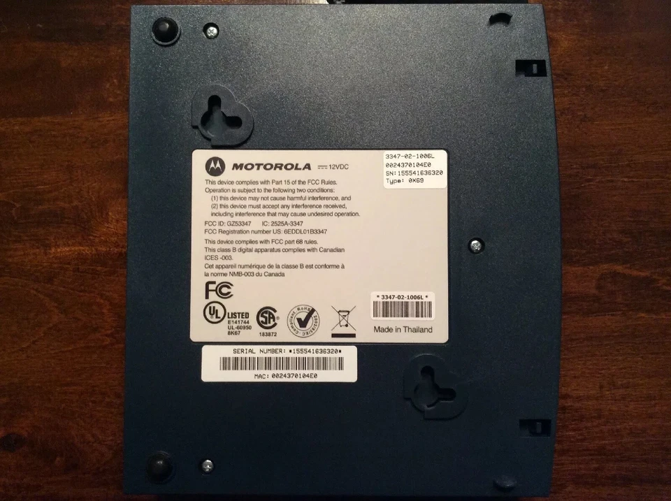 Motorola/Netopia 3347-02-1006L 4 puertos router inalámbrico 802.11 B/G módem DSL Foto 2 de 4