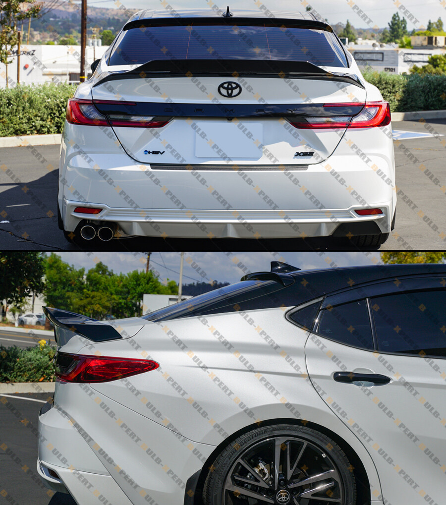 Gloss Black R-Style Trunk Spoiler For 2024-2025 Toyota Camry SE LE XLE – High Kick Duckbill