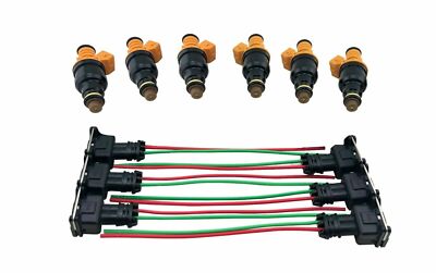 4 Hole Fuel Injectors for 1987-98 Jeep Cherokee Wrangler Comanche Wagoneer 4.0L