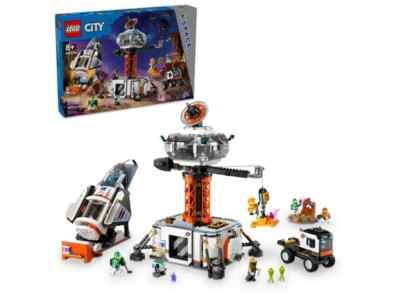 Brick Fusée Spatiale Avec Rampe De Lancement Et Minifigurine - Panda - Neuf