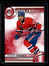 2023-24 UD Series 1 SP Authentic Future Watch Red Jayden Struble. #195