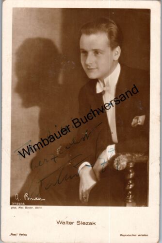 Original Autograph Walter Slezak (1902-1983) /// Autogramm Autograph signiert si - Bild 1 von 2
