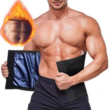 Sweat Sauna Slimming Men Body Shaper Trimmer Waist Trainer Cincher Belt Fat Burn