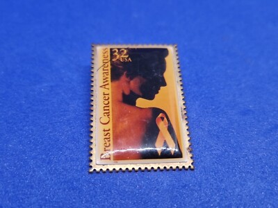 Pin Anstecker - Breast Cancer Awareness US Postage Stamp 32