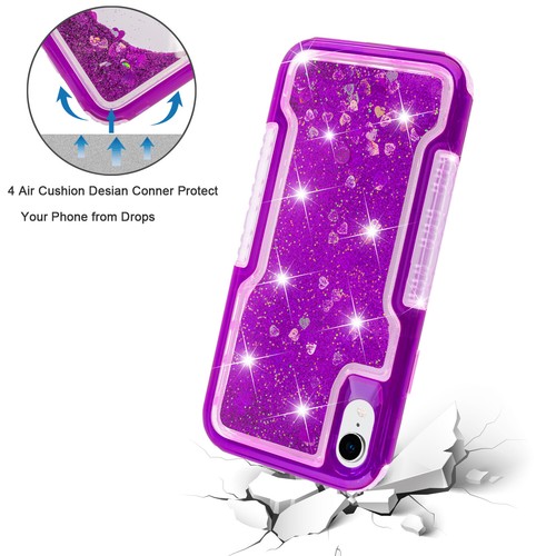 For iPhone XR XS XS MAX Case Glitter 3D Flowing Bling Sparkle For Girls/Woman - Picture 10 of 25