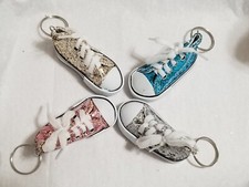 Hightop Sneakers Glitter Charms and Keychains - 4 Pack