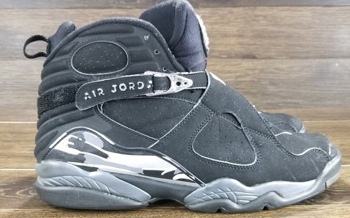 MENS NIKE AIR JORDAN VIII 8 RETRO BLACK 