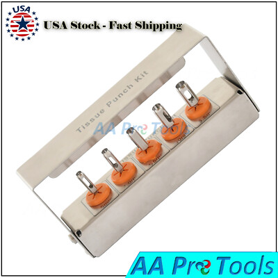 Kit De 5 Ponsoirs Dentaires POLISH - Pour Chirurgie Ou Laboratoire - Modèle FABCO 21458