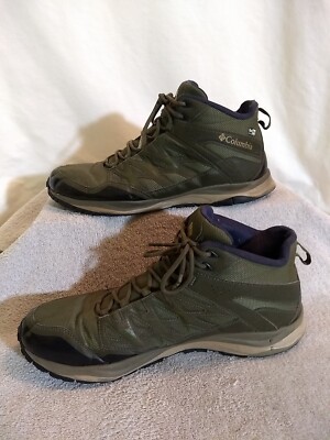 Columbia Mens Meadows Shorty Green Mid Waterproof Hiking Boots