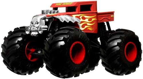 Hot Wheels Monster Truck OVERSIZED Red BONE SHAKER Diecast 1:24 Scale Metal - 第 5/6 張圖片