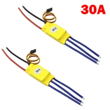 2Pcs XXD 30A RC Brushless Motor Electric Speed Controller ESC Yellow for Airpla