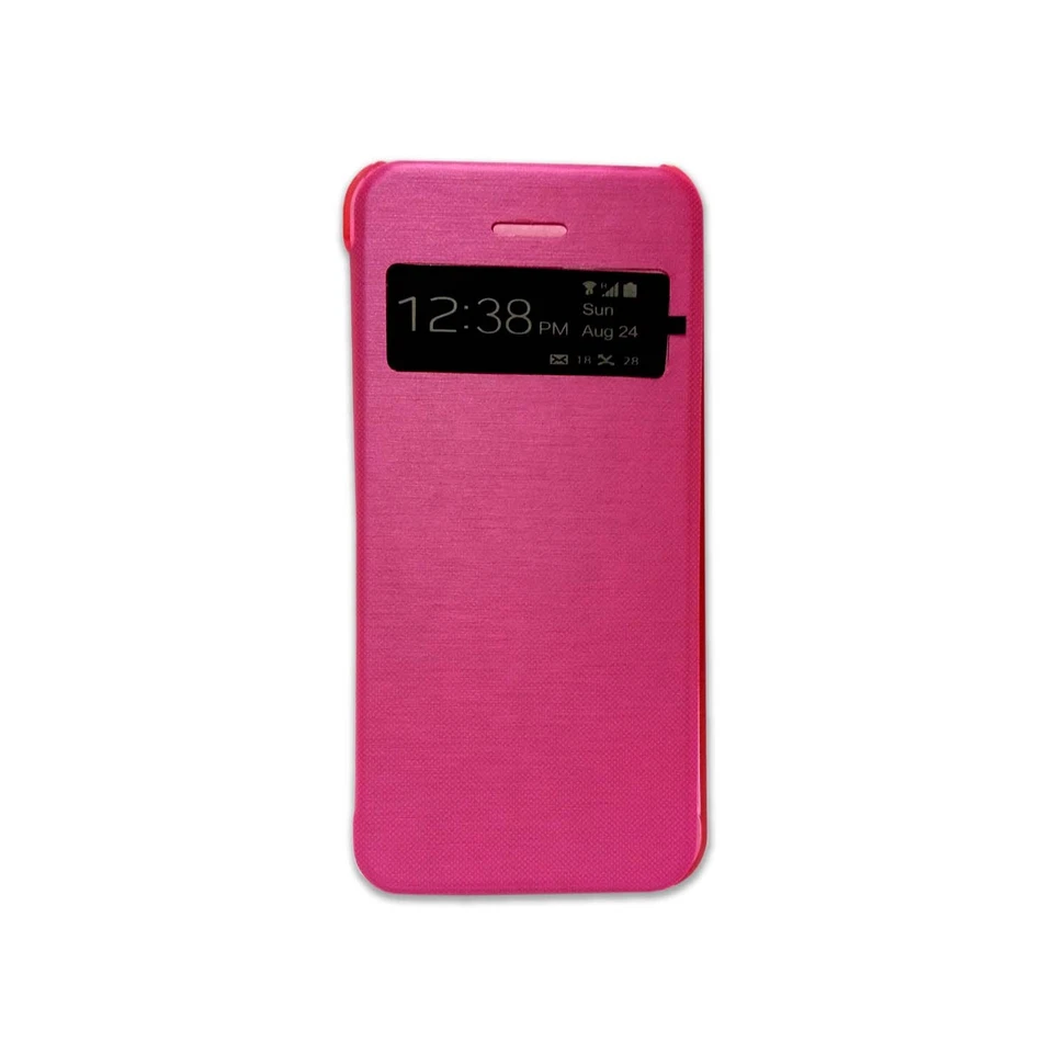 ЧЕХОЛ ДЛЯ APPLE IPHONE 5C РОЗОВЫЙ БУМАЖНИК FLIP ВИД ОКНА PU КОЖАНЫЙ ЧЕХОЛ - Изображение 2 из 4